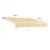 Paravan solar Bitonto 250 x 200 cm galben/alb unghi inclinare reglabil [en.casa] HausGarden Leisure