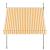 Copertina protectie solara Toronto galben/alb 400 x 120 x 220-309 cm [pro.tec] HausGarden Leisure