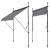 Copertina protectie solara Toronto gri medium 150 x 120 x 220-309 cm [pro.tec] HausGarden Leisure