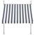 Copertina protectie solara TorontoDBW albastru inchis/alb 350 x 120 x 220-309 cm [pro.tec] HausGarden Leisure