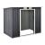 Magazie gradina ACMH-250X1 cu usi glisante  213 x 130 x 173 cm gri inchis [en.casa] HausGarden Leisure