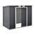 Magazie gradina ACMH-250X1 cu usi glisante  213 x 130 x 173 cm gri inchis [en.casa] HausGarden Leisure