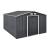 Magazie gradina ACMH-250X2 cu usi glisante  277 x 319 x 192  cm gri inchis  [en.casa] HausGarden Leisure