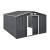 Magazie gradina ACMH-250X2 cu usi glisante  277 x 319 x 192  cm gri inchis  [en.casa] HausGarden Leisure