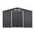 Magazie gradina ACMH-250X2 cu usi glisante  277 x 319 x 192  cm gri inchis  [en.casa] HausGarden Leisure