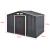 Magazie gradina ACMH-250X3 cu usi glisante  277 x 191 x 192  cm gri inchis [en.casa] HausGarden Leisure