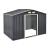 Magazie gradina ACMH-250X3 cu usi glisante  277 x 191 x 192  cm gri inchis [en.casa] HausGarden Leisure