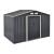 Magazie gradina ACMH-250X3 cu usi glisante  277 x 191 x 192  cm gri inchis [en.casa] HausGarden Leisure