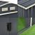 Magazie gradina ACMH-250X3 cu usi glisante  277 x 191 x 192  cm gri inchis [en.casa] HausGarden Leisure