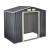 Magazie gradina ACMH-250X4 cu usi glisante  213 x 127 x 185 cm gri inchis [en.casa] HausGarden Leisure