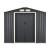 Magazie gradina ACMH-250X4 cu usi glisante  213 x 127 x 185 cm gri inchis [en.casa] HausGarden Leisure