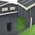 Magazie gradina ACMH-250X4 cu usi glisante  213 x 127 x 185 cm gri inchis [en.casa] HausGarden Leisure