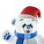 Figurina Craciun Urs polar gonflabil iluminata cu LED [en.casa] HausGarden Leisure