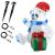 Figurina Craciun Urs polar gonflabil iluminata cu LED [en.casa] HausGarden Leisure