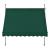 Copertina protectie solara Toronto verde inchis 350 x 120 x 220-309 cm [pro.tec] HausGarden Leisure