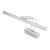Aplica de perete Hartlepool 25 cm 7W metal crom cu 32 leduri [lux.pro] HausGarden Leisure