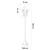 Lampadar iluminat exterior Keighley 100 cm metal plastic alb [lux.pro] HausGarden Leisure