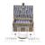 [casa.pro]® Cos picnic 4 persoane,  40 x 28 x 19 cm, rachita/poliuretan-imitatie piele/textil, gri/alb HausGarden Leisure
