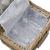 [casa.pro]® Cos picnic 4 persoane,  40 x 28 x 19 cm, rachita/poliuretan-imitatie piele/textil, gri HausGarden Leisure