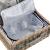 [casa.pro]® Cos picnic 2 persoane,  38 x 25 x 16 cm, rachita/poliuretan-imitatie piele/textil, gri/alb/albastru HausGarden Leisure