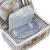 [casa.pro]® Cos picnic 2 persoane,  38 x 25 x 16 cm, rachita/poliuretan-imitatie piele/textil, alb HausGarden Leisure