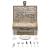 [casa.pro]® Cos picnic 2 persoane,  38 x 25 x 16 cm, rachita/poliuretan-imitatie piele/textil, gri HausGarden Leisure