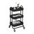 Carucior servire Pyhanta 78,5x46x35cm negru mat [en.casa] HausGarden Leisure
