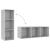 Dulapuri TV, 2 buc., gri beton, 107x35x37 cm, lemn prelucrat GartenMobel Dekor