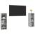 Dulapuri TV, 2 buc., gri beton, 107x35x37 cm, lemn prelucrat GartenMobel Dekor