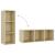 Dulapuri TV, 2 buc stejar sonoma, 107x35x37 cm, lemn prelucrat GartenMobel Dekor