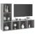 Dulapuri TV, 2 buc gri beton, 107x35x37 cm, lemn prelucrat GartenMobel Dekor