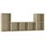 Set de dulapuri TV, 3 piese, stejar Sonoma, lemn prelucrat GartenMobel Dekor