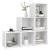 Set de dulapuri TV, 3 piese, alb, lemn prelucrat GartenMobel Dekor