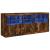 Dulap cu lumini LED, stejar fumuriu, 162x37x67 cm GartenMobel Dekor