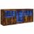 Servantă cu lumini LED, stejar fumuriu, 181,5x37x67 cm GartenMobel Dekor