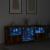 Servantă cu lumini LED, stejar fumuriu, 181,5x37x67 cm GartenMobel Dekor