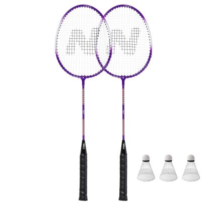 Set badminton Nils NRZ2053 2 rachete, 3 fluturasi, 1 husa de protectie FitLine Training