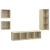 Set de dulapuri TV, 4 piese, stejar sonoma, lemn prelucrat GartenMobel Dekor