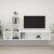Set de dulapuri TV, 3 piese, alb, lemn prelucrat GartenMobel Dekor