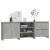 Servante, 3 piese, gri beton, lemn prelucrat GartenMobel Dekor
