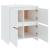 Servante, 2 buc., alb, 70x41x75 cm, lemn prelucrat GartenMobel Dekor