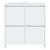 Servante, 2 buc., alb, 70x41x75 cm, lemn prelucrat GartenMobel Dekor
