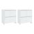 Servante, 2 buc., alb, 70x41x75 cm, lemn prelucrat GartenMobel Dekor