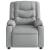 Fotoliu electric de masaj rabatabil, gri deschis, microfibră GartenMobel Dekor