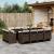 Set mobilier de grădină, 13 piese, maro, cu perne, poliratan GartenMobel Dekor