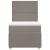 Pat box spring cu saltea, gri taupe, 90x200 cm, textil GartenMobel Dekor