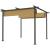 Pergola pentru gradina/terasa, retractabila, cadru metalic, bej, 3x3x2.27 m GartenVIP DiyLine
