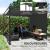 Pergola pentru gradina/terasa, retractabila, cu perete paravan, cadru aluminiu, gri inchis, 3x3x2.27 m GartenVIP DiyLine