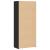 Bufet înalt Stejar negru 40x42.5x185 cm Lemn solid GartenMobel Dekor