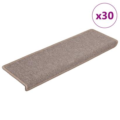 Covorașe scară 30 buc 65x21x4 cm maro deschis GartenMobel Dekor